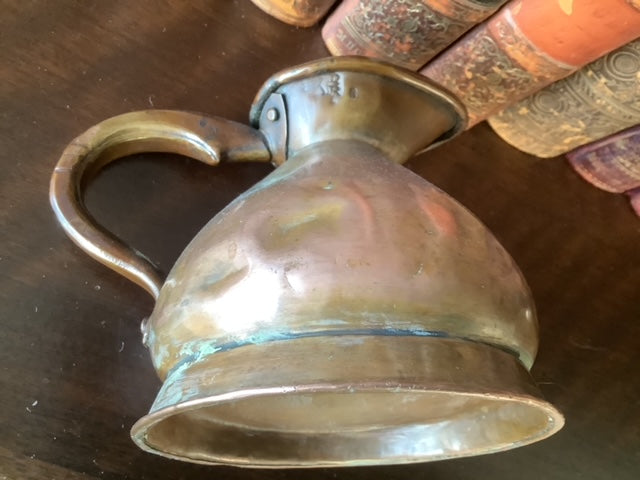 Lead Seal Copper Victorian 1/2 Pint Measuring Jug