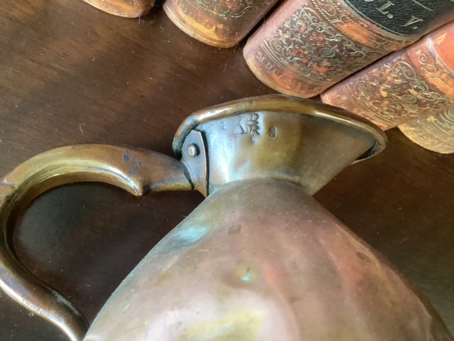 Lead Seal Copper Victorian 1/2 Pint Measuring Jug