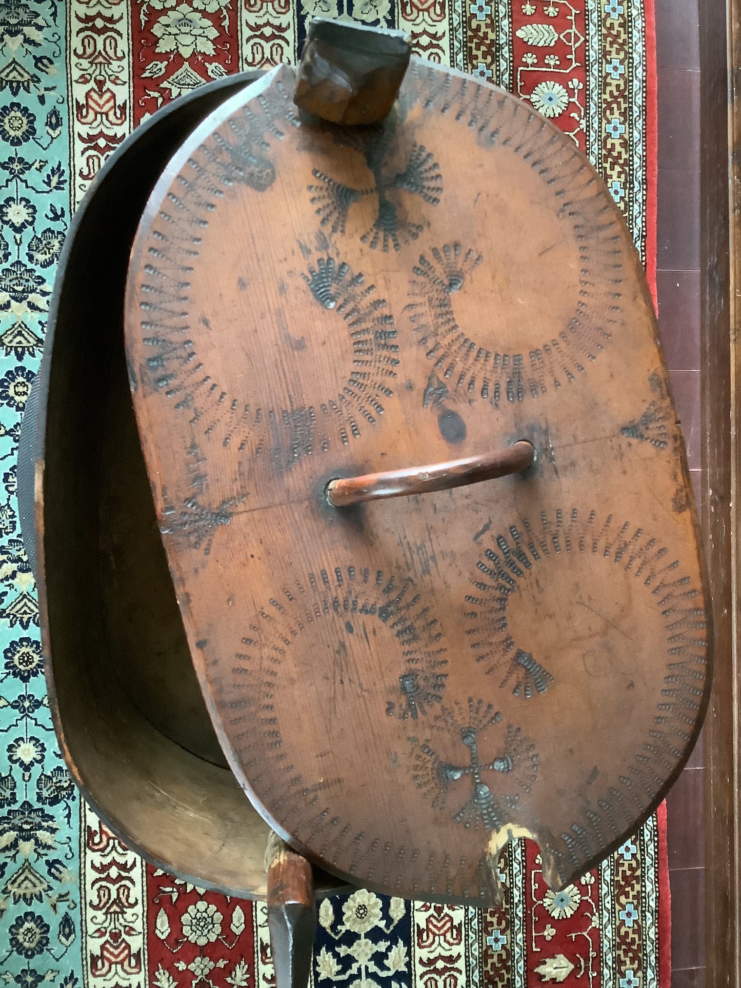 Antique 19th Century Scandinavian Tine Box