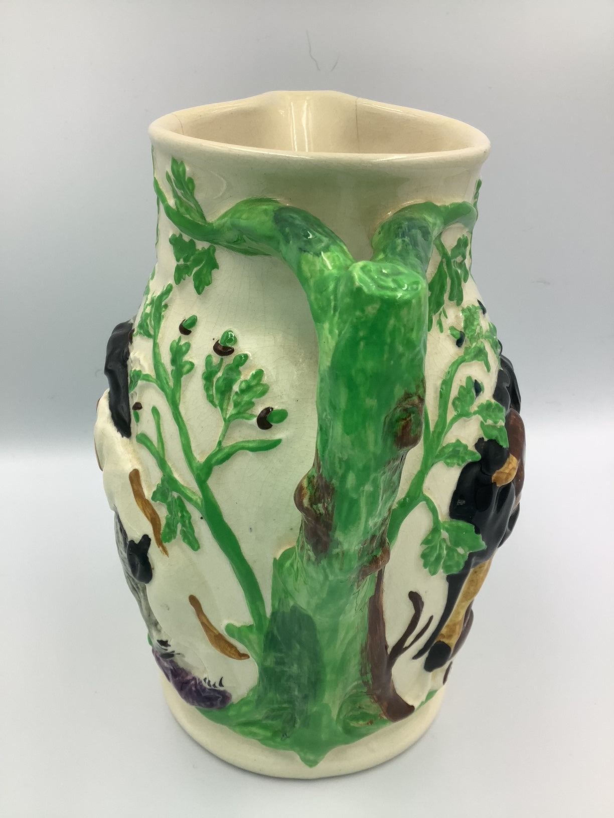 Mason's of England Antique Ironstone Jug, Hunting Dogs Motif