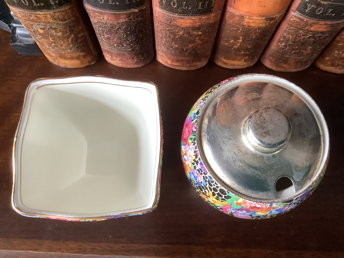 Royal Winton Grimwades English Sugar Bowl and Jam/Jelly Pot