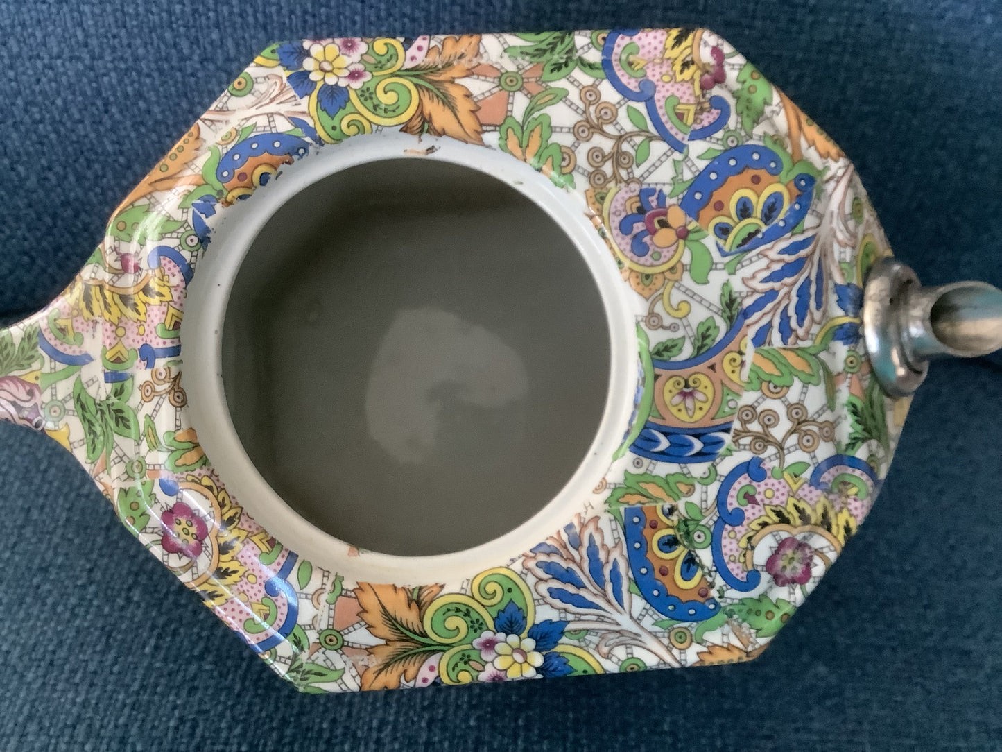 Royal Winton Grimwades Blue Paisley Ivory Pattern Tea Set
