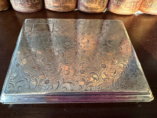 Floral Alpacca Cigarette Case