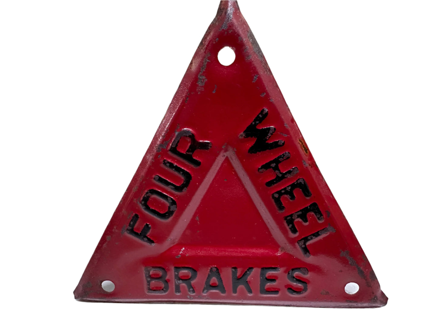 Four Wheel Brakes Warning Sign