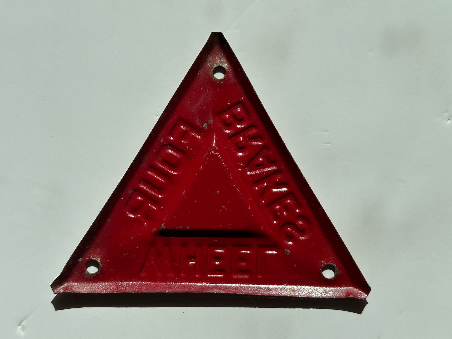 Four Wheel Brakes Warning Sign