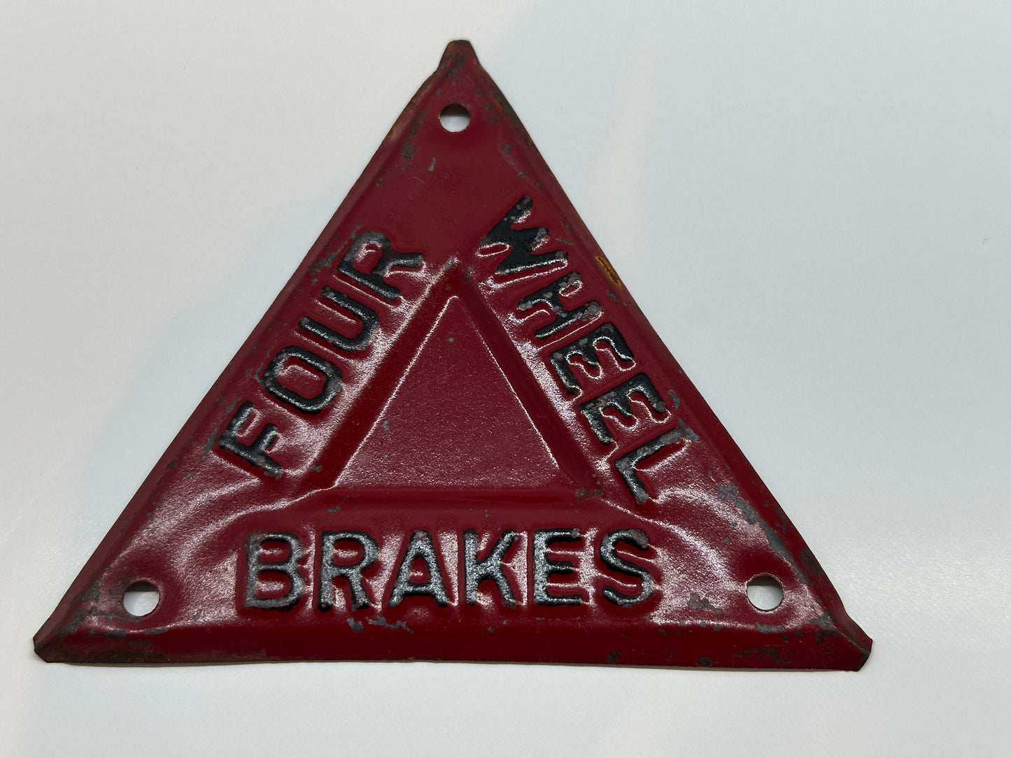 Four Wheel Brakes Warning Sign