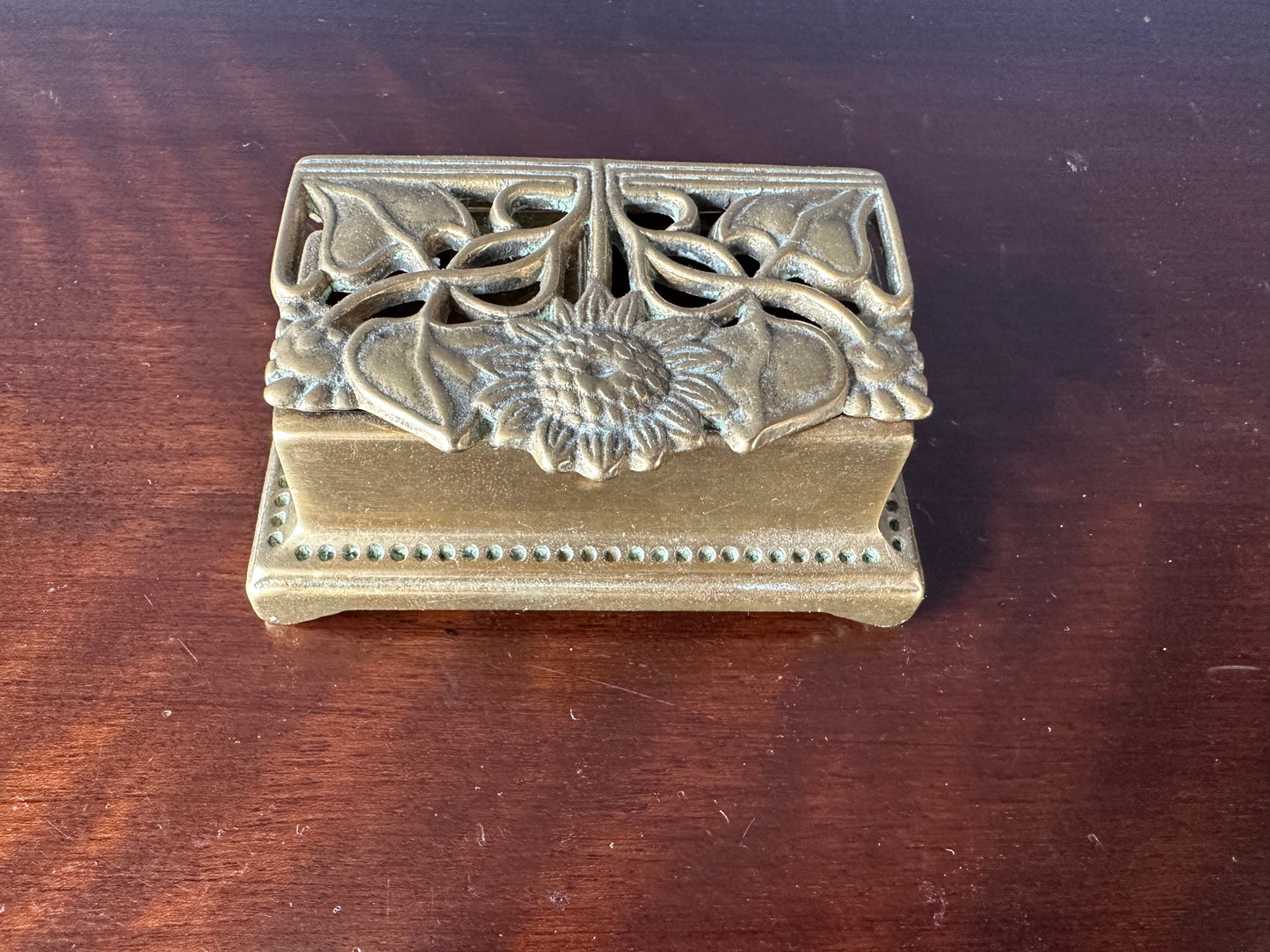 Small Bronze Stamp Box