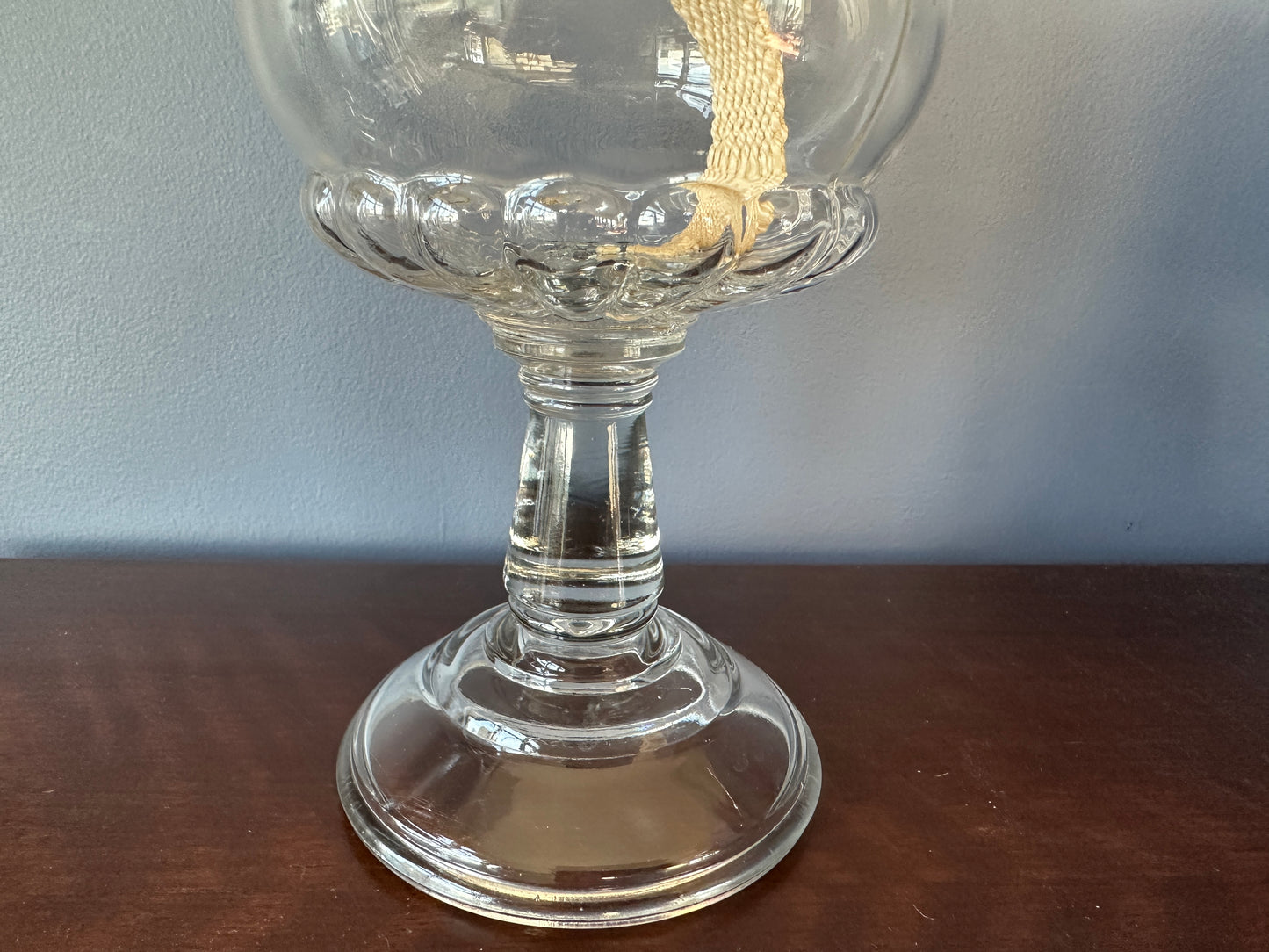 Clear Glass Petal Oil Lamp