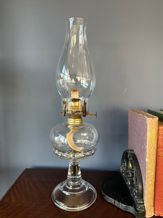 Clear Glass Petal Oil Lamp