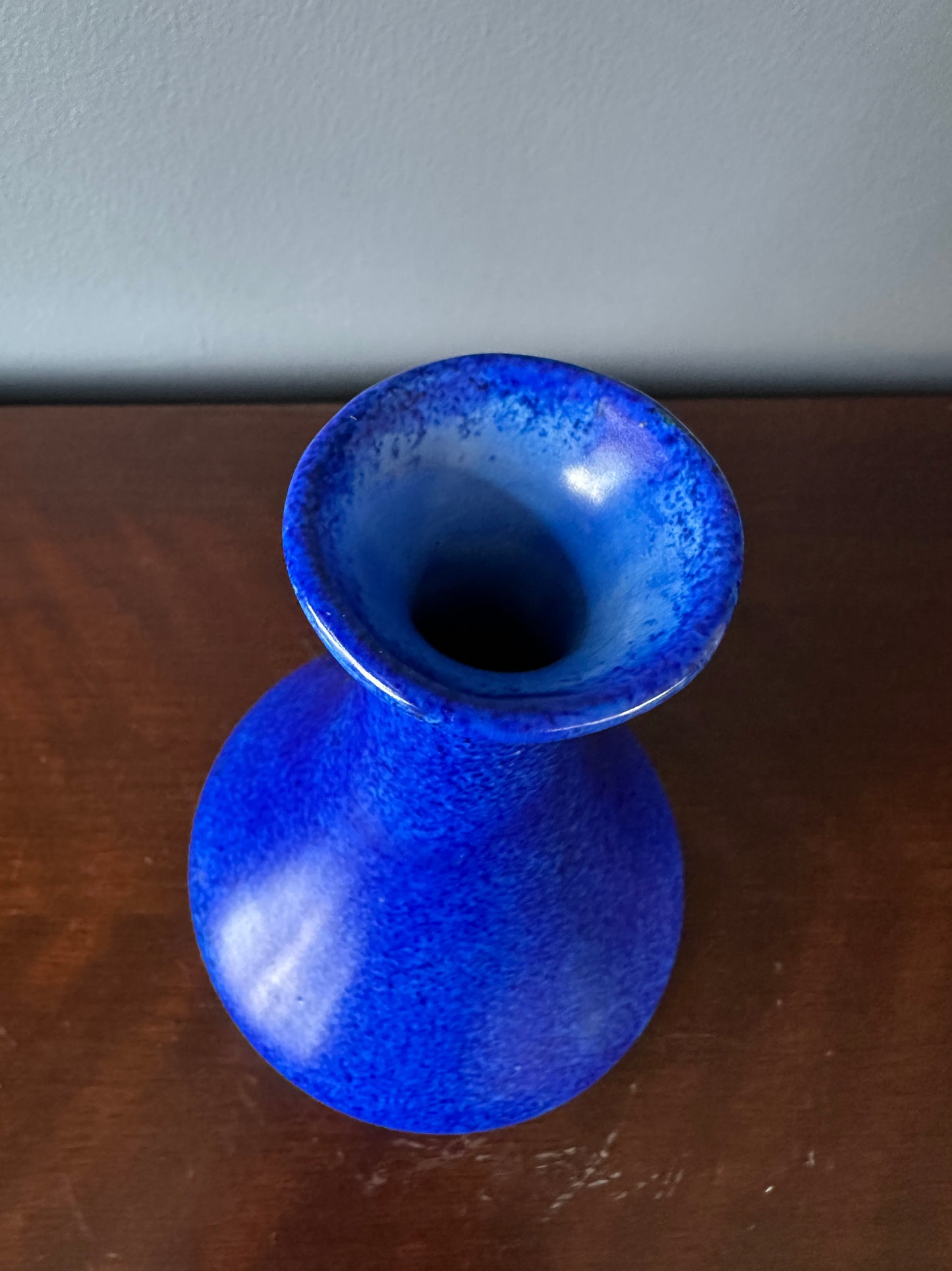 Clews & Co Blue Chameleon Ware Tunstall Vase
