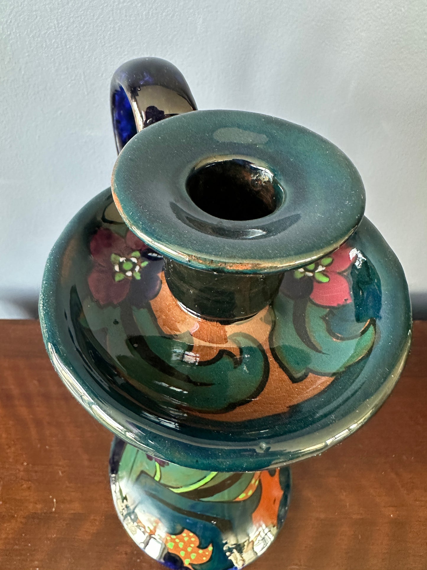 Canning Pottery Co "Decoro" Candlestick Holder