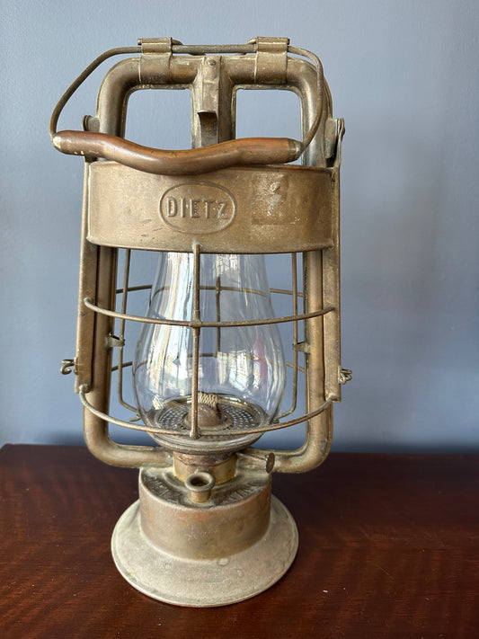 Dietz King Fire Dept Hot Blast Tubular Oil Lantern