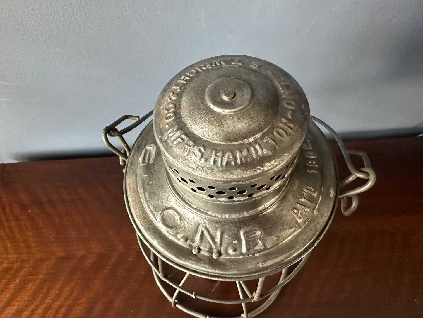 CNR E.T. Wright & Co. Tall Globe Brakeman's Lantern - 1920's