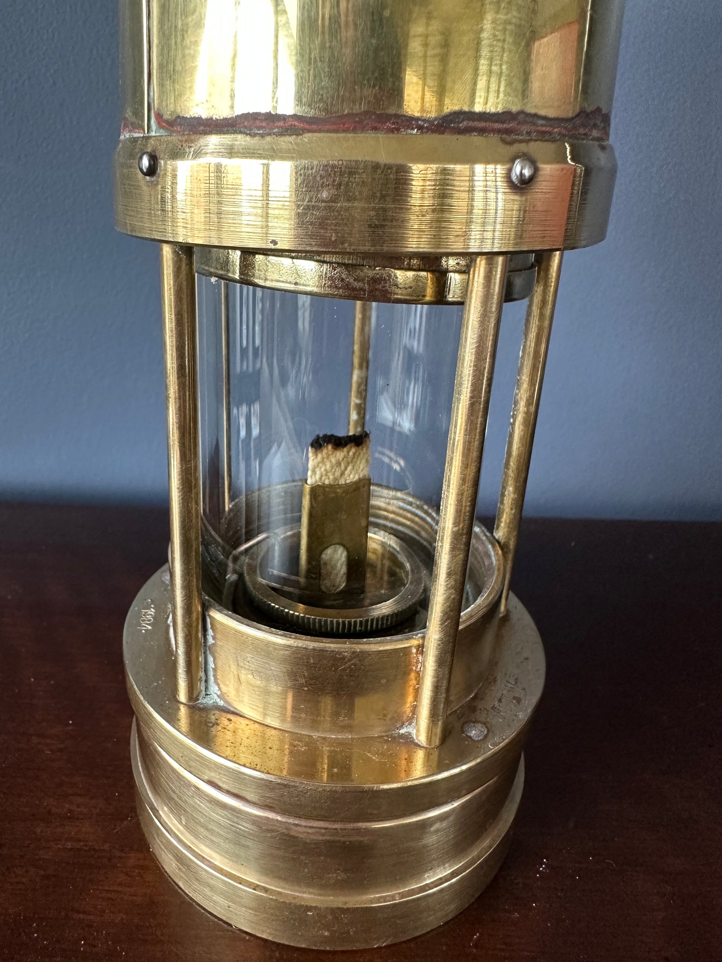 E. Thomas & Williams Brass Miners Lamp