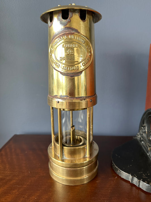 E. Thomas & Williams Brass Miners Lamp