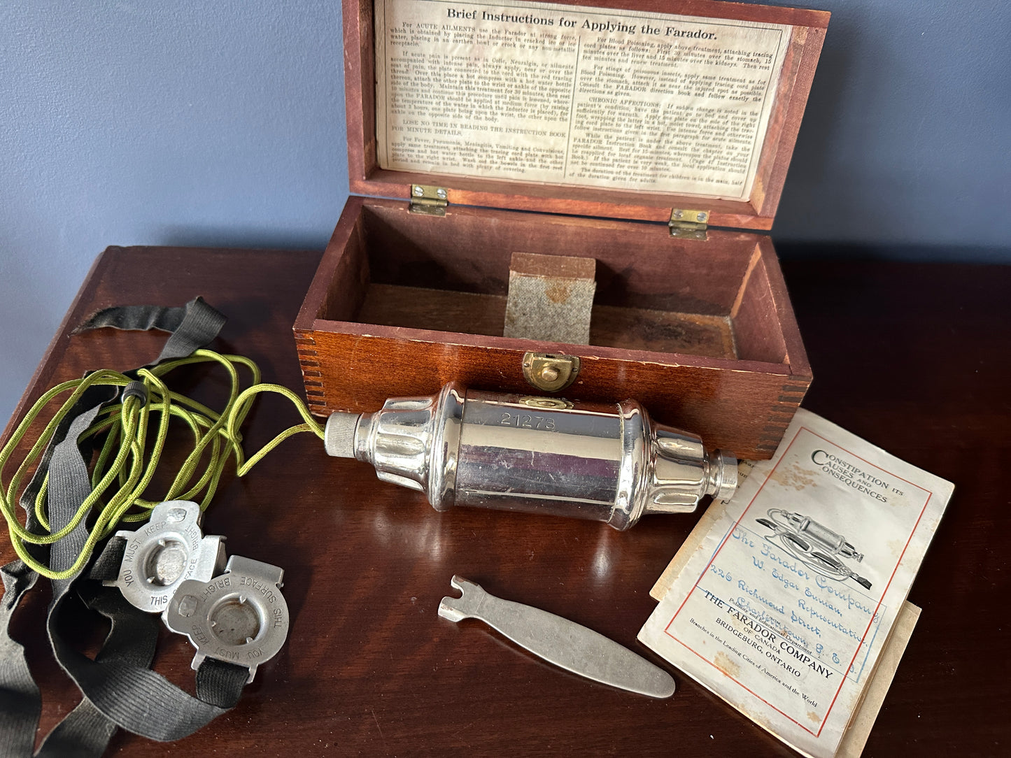 Farador 1918 "Medical" Device