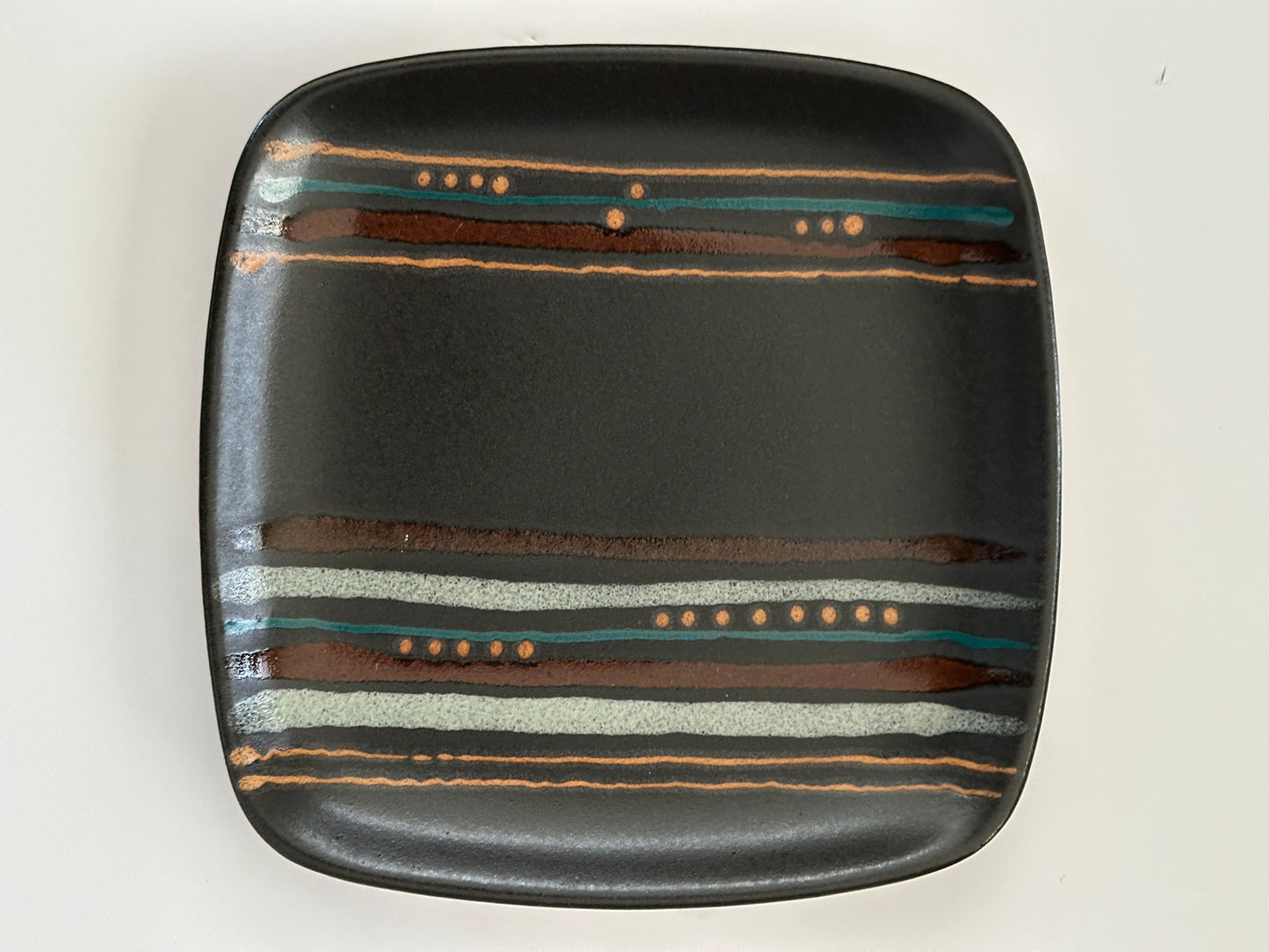 Glidden Pottery “Afrikaans” Square Dish by Fong Chow