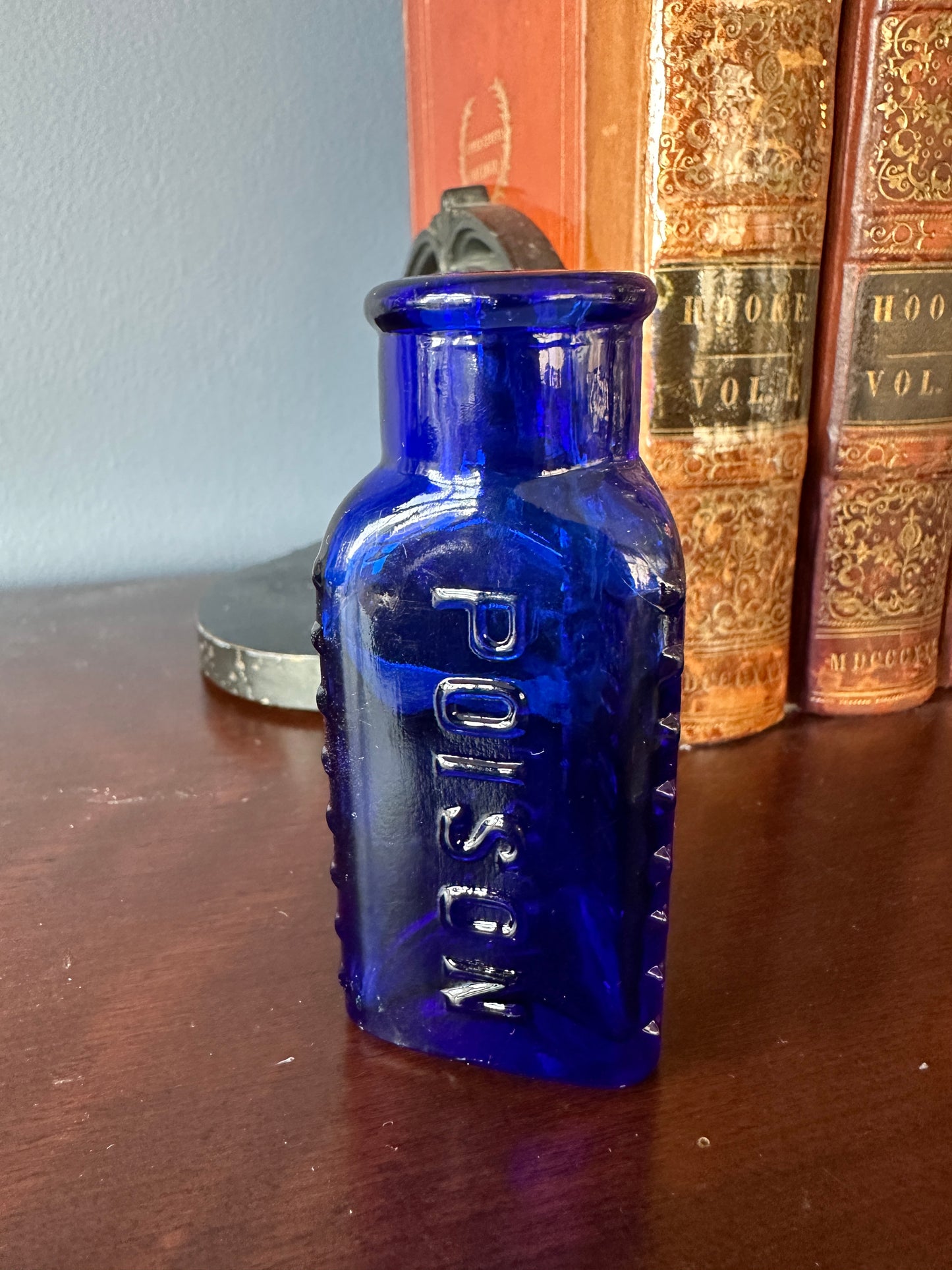 Cobalt Triloids Poison Bottle
