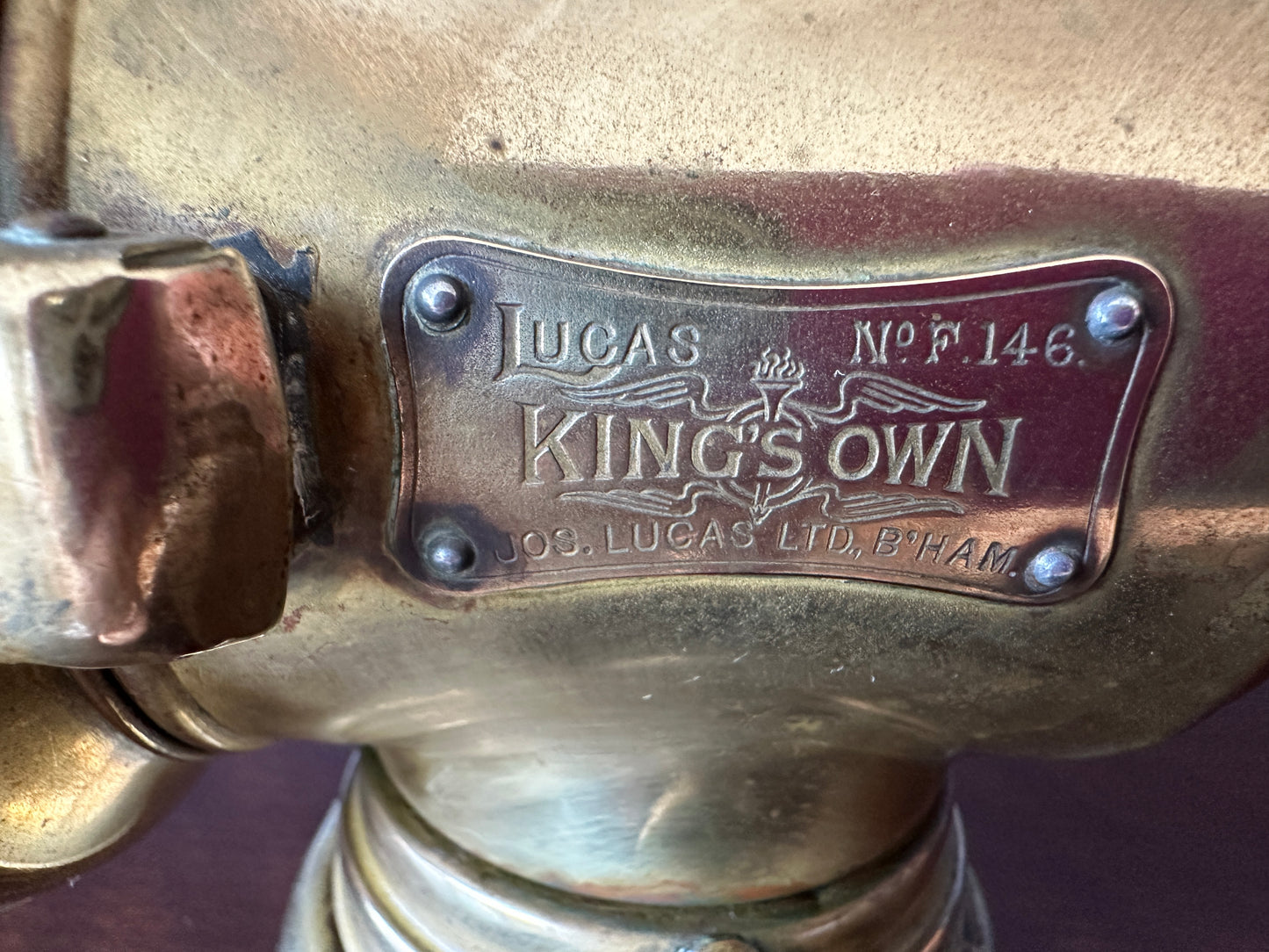 Joseph Lucas King's Own F146 Automobile Side Lantern