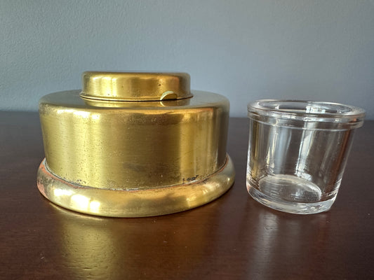 Art Deco Kronheim and Oldenbusch Brass Inkwell