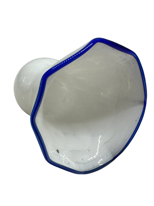 Hand Blown Milk Glass Oil Lantern Smoke Bell