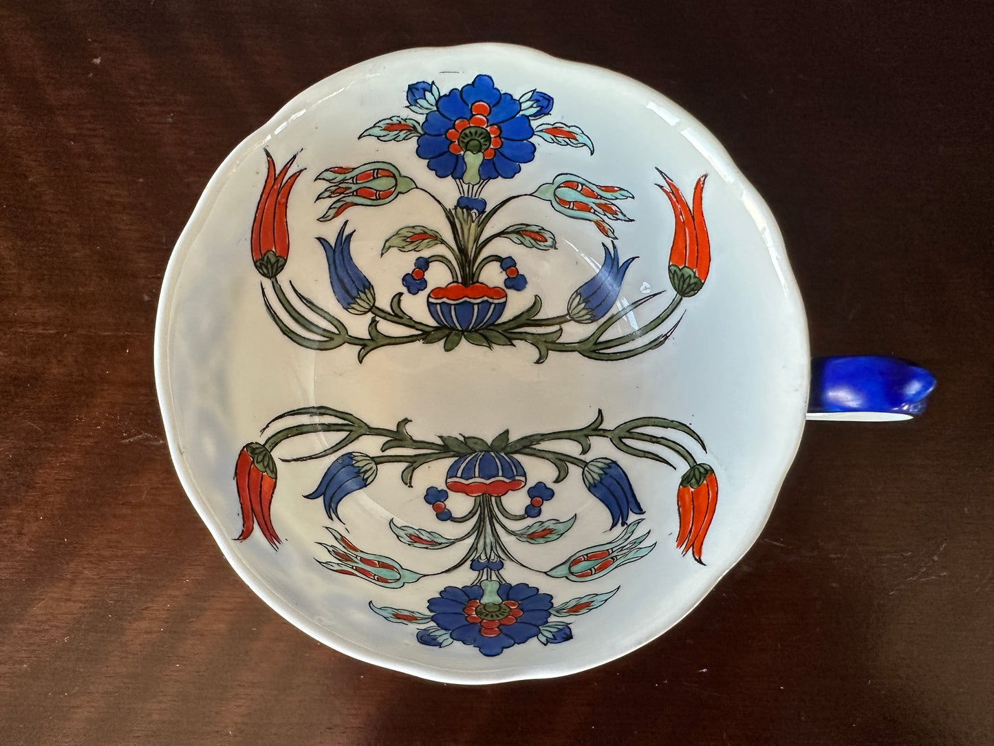 Paragon English China Cup and Saucer - "Reproduction of Old Rhodian"