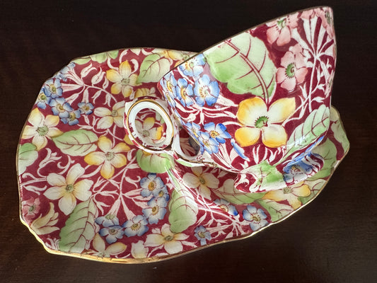 Royal Winton Grimwades "Spring Glory" Chintz Tennis/Snack Set