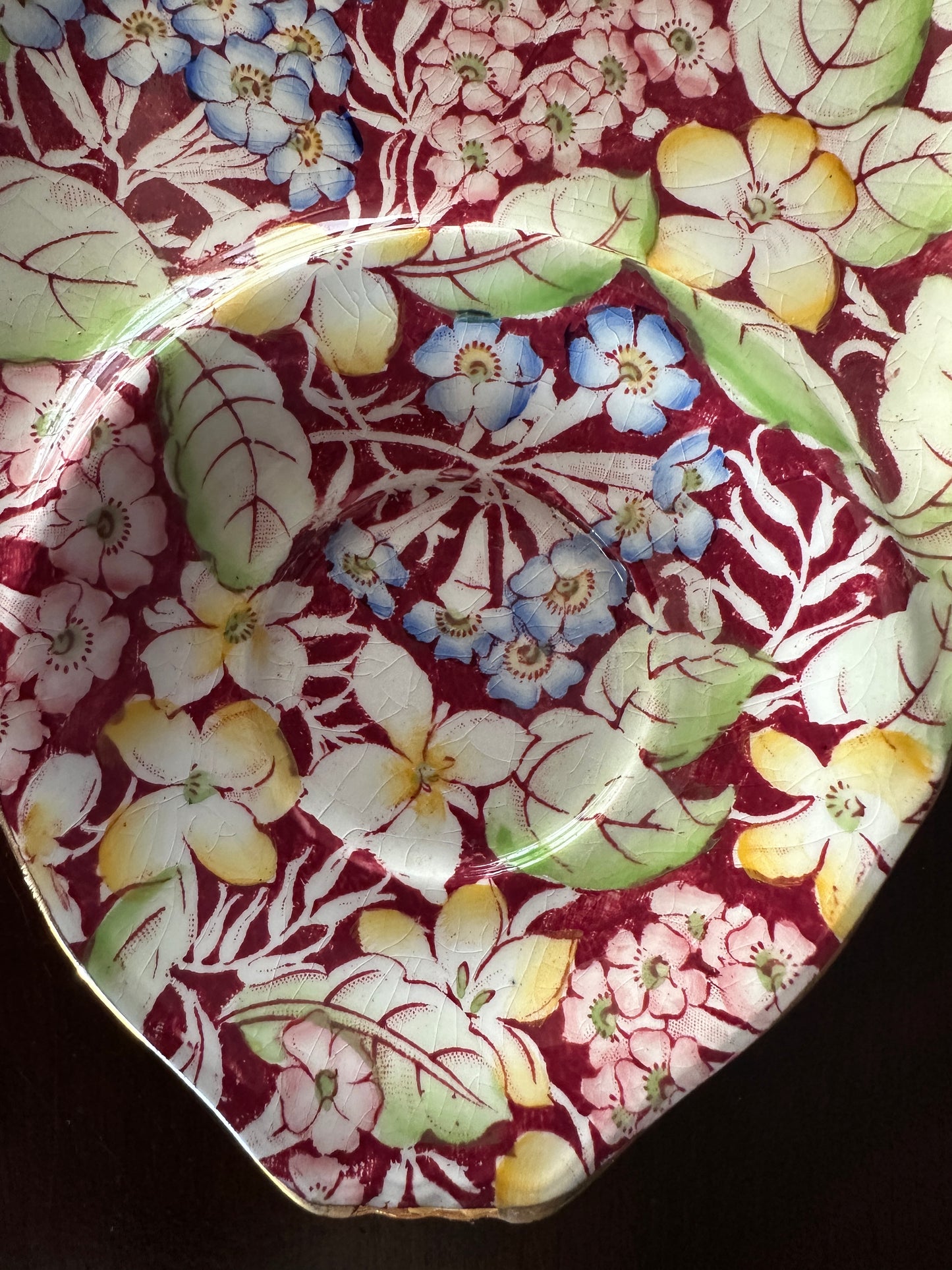 Royal Winton Grimwades "Spring Glory" Chintz Tennis/Snack Set