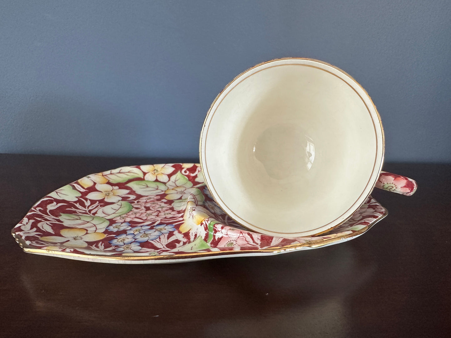 Royal Winton Grimwades "Spring Glory" Chintz Tennis/Snack Set