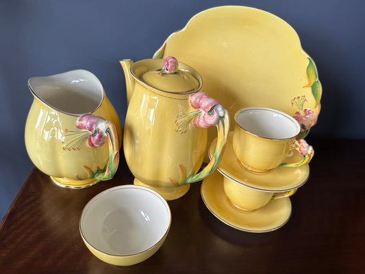 Royal Winton Grimwades Tiger Lily Coffee Set