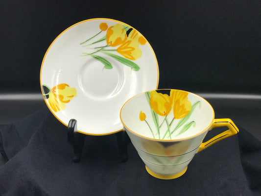 Royal Paragon Art Deco Teacup and Saucer