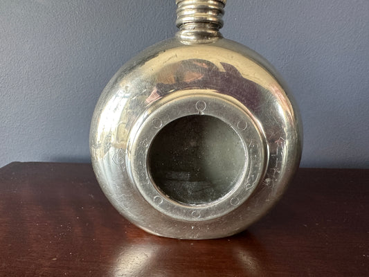 Birks English Pewter 7 oz Porthole Hip Flask