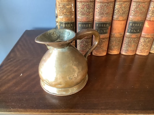 Lead Seal Copper Victorian 1/2 Pint Measuring Jug