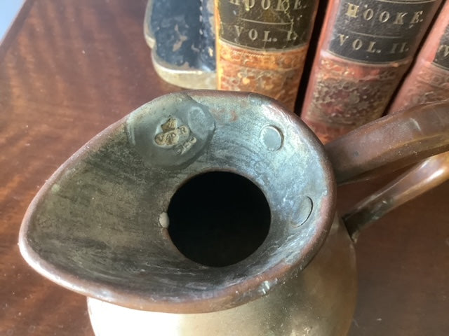 Lead Seal Copper Victorian 1/2 Pint Measuring Jug