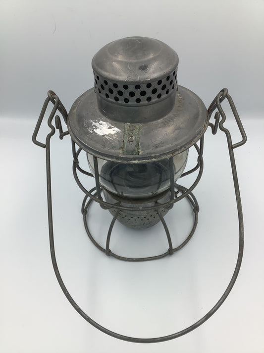 A piece of Canadian history! This Hiram Piper Railway lantern was made in 1949 by the Hiram L. Piper Co. Ltd. and has a lovely smooth round amber globe. Interestingly, although the globe is marked, the lantern is not marked with a railway.
